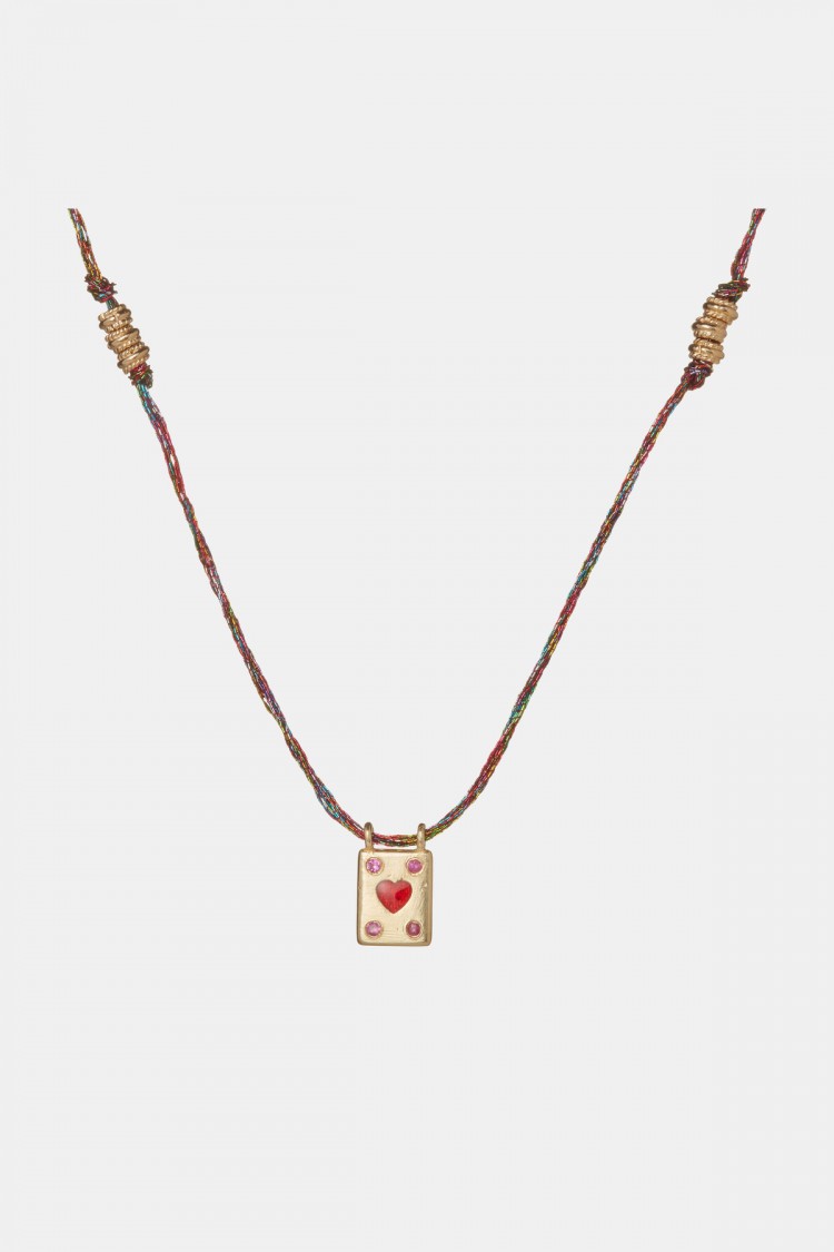 Collier Tweed red