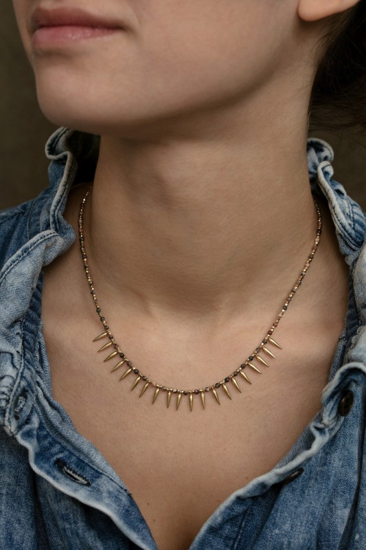 Collier Hawk jaspe