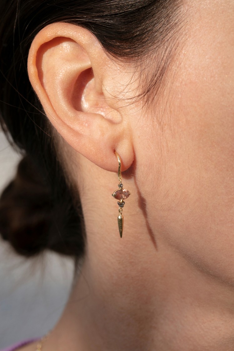 Boucles Finn garnet
