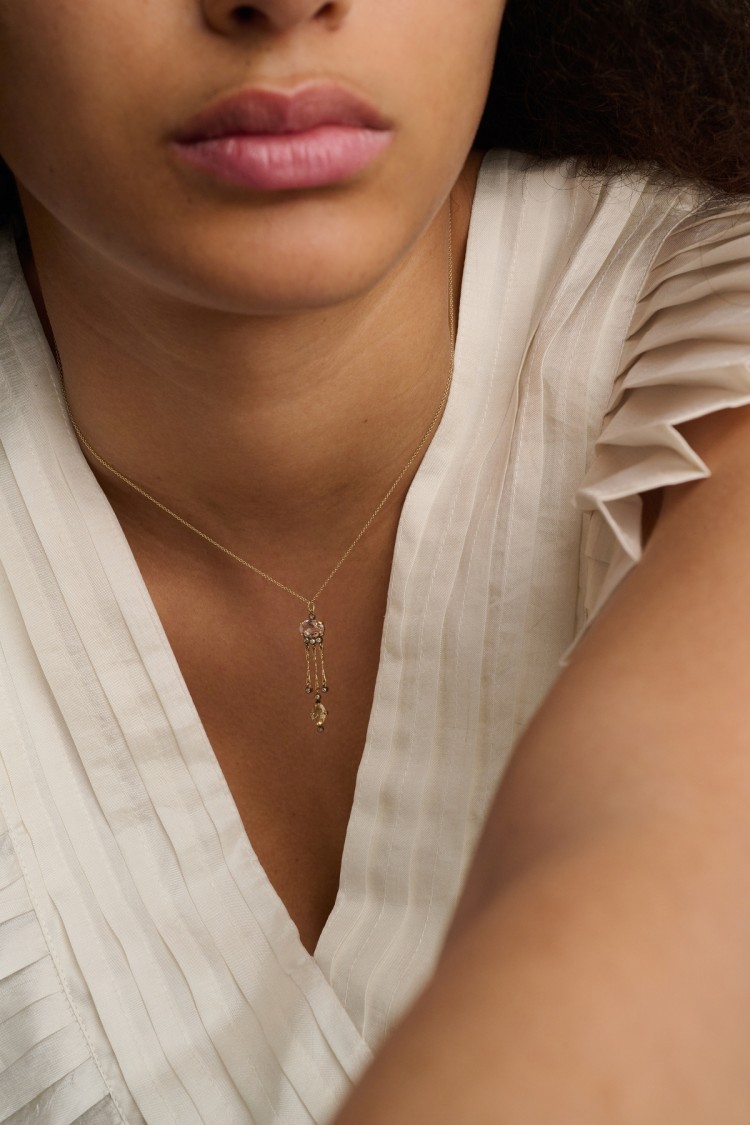 Olive pink Necklace
