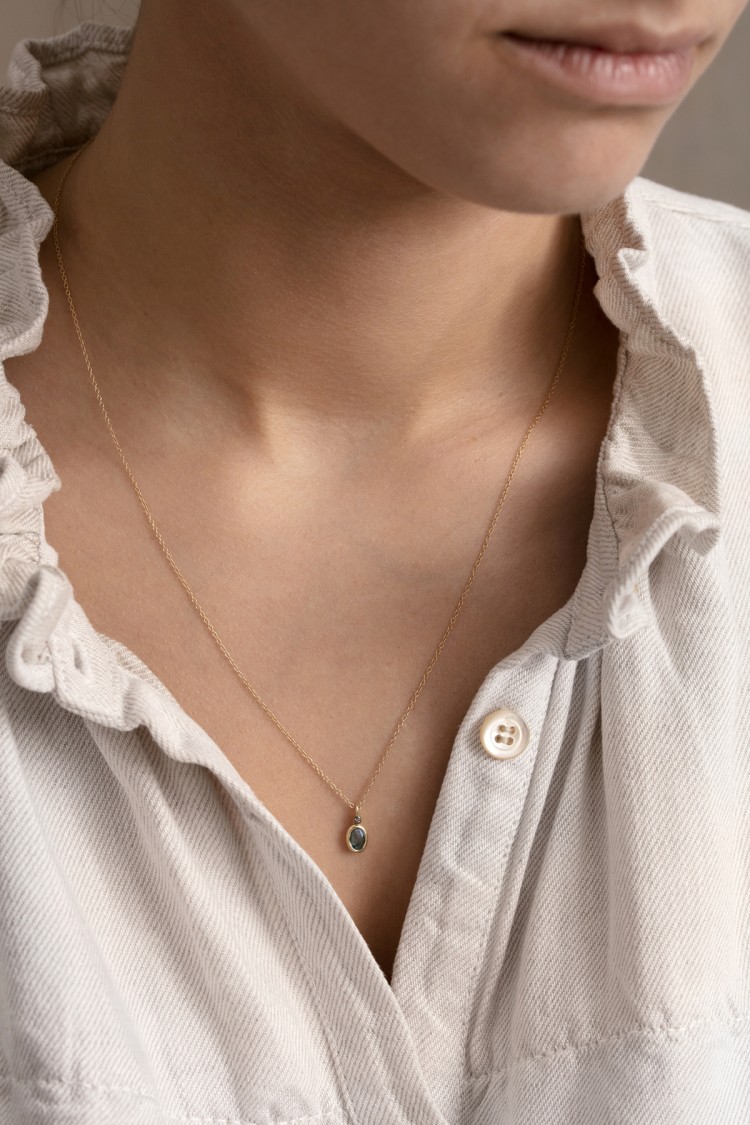 Collier Aby blue