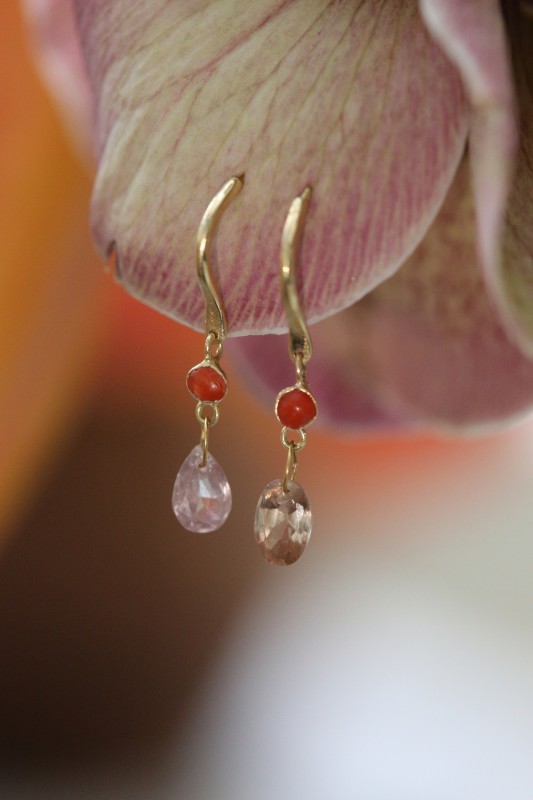 Jolie coral Earrings