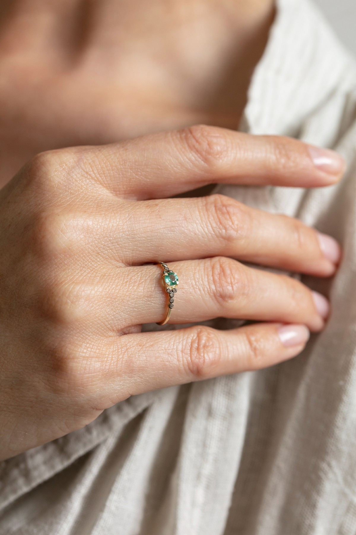 Bonie émeraude Ring