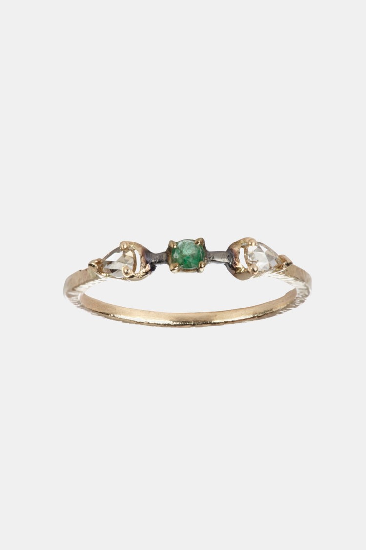 Bague Aile green