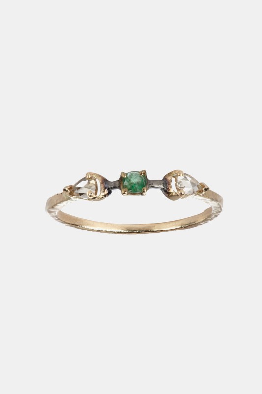 Bague Aile green