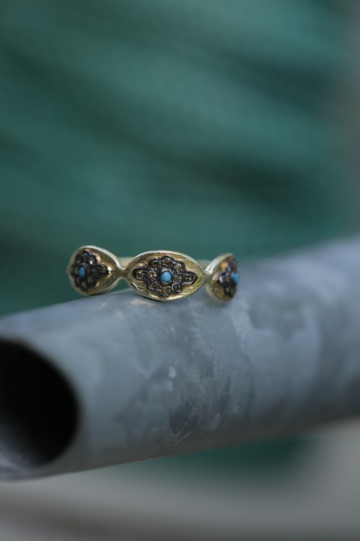 Bague Folk turquoise