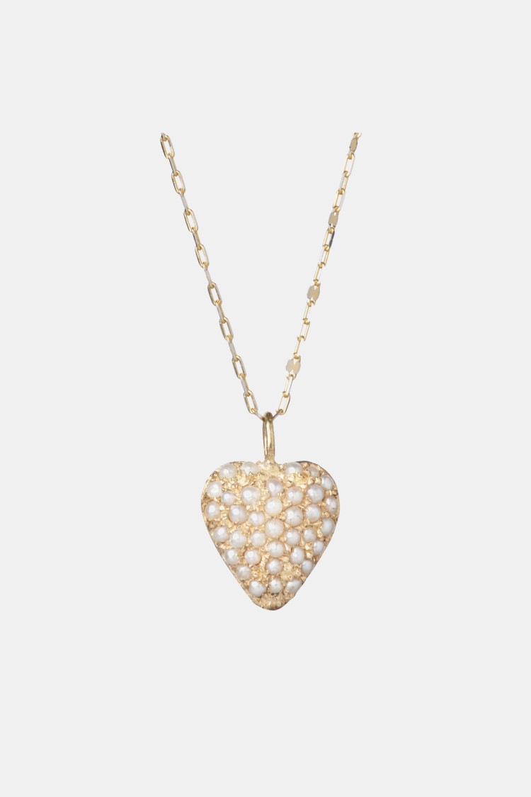 Collier Coeur perle